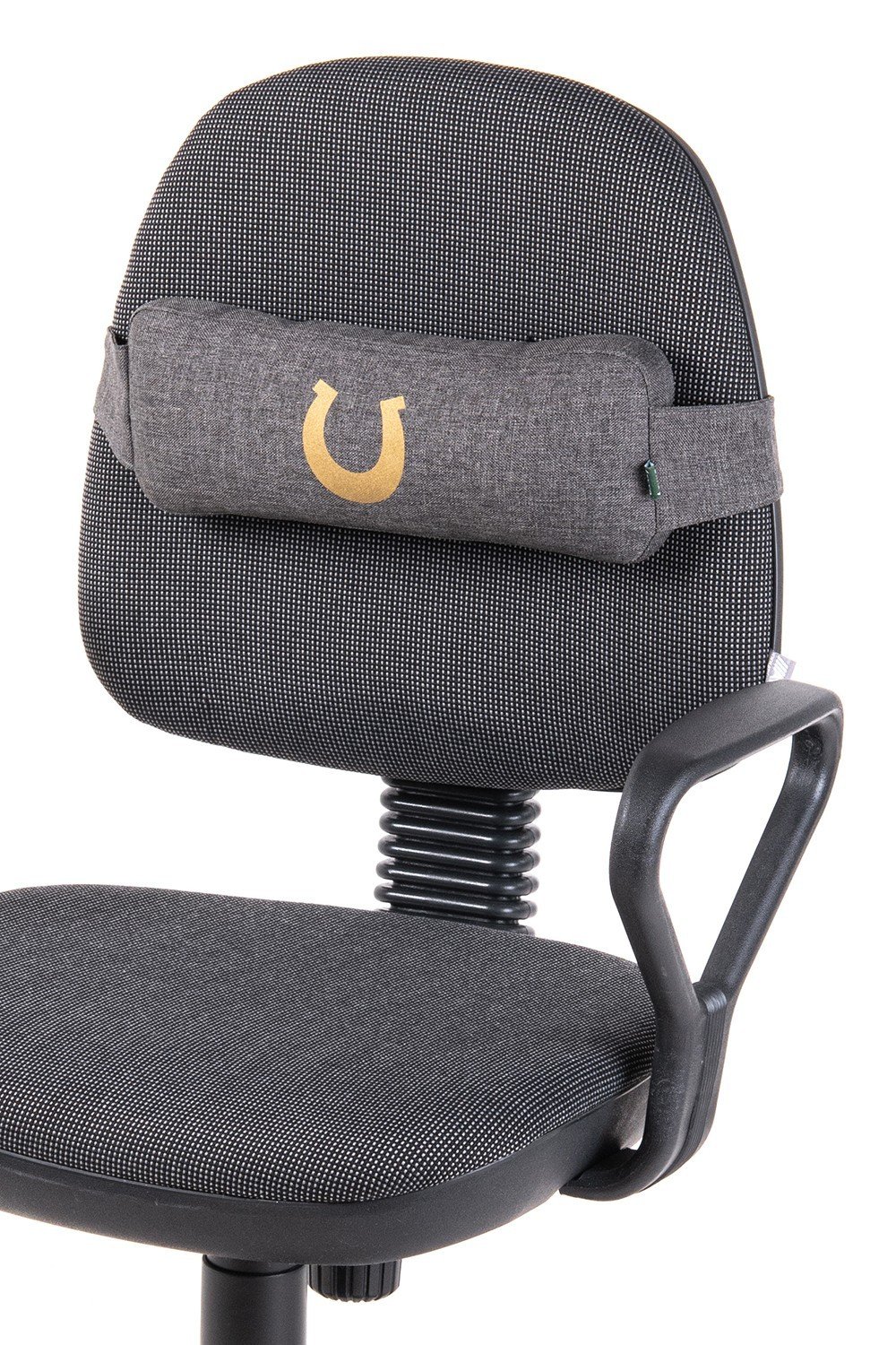 Ортопедическая подушка EKKOSEAT на компьютерное кресло (ПОДКОВА). Серый.