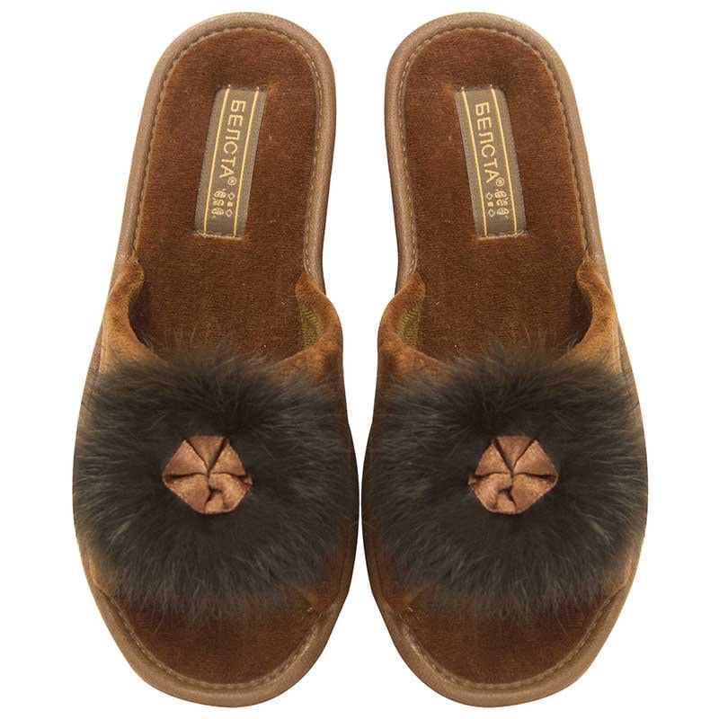 Тапочки комнатные Белста Коричневый р. 37 (4100455_37)