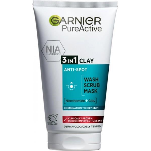 Гель для вмивання Garnier Skin Naturals Чиста шкіра 3в1 150 мл (565280)