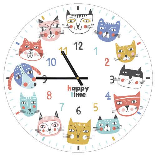 Часы настенные круглые Presentville Happy time 36 см (CHR P 20A027)