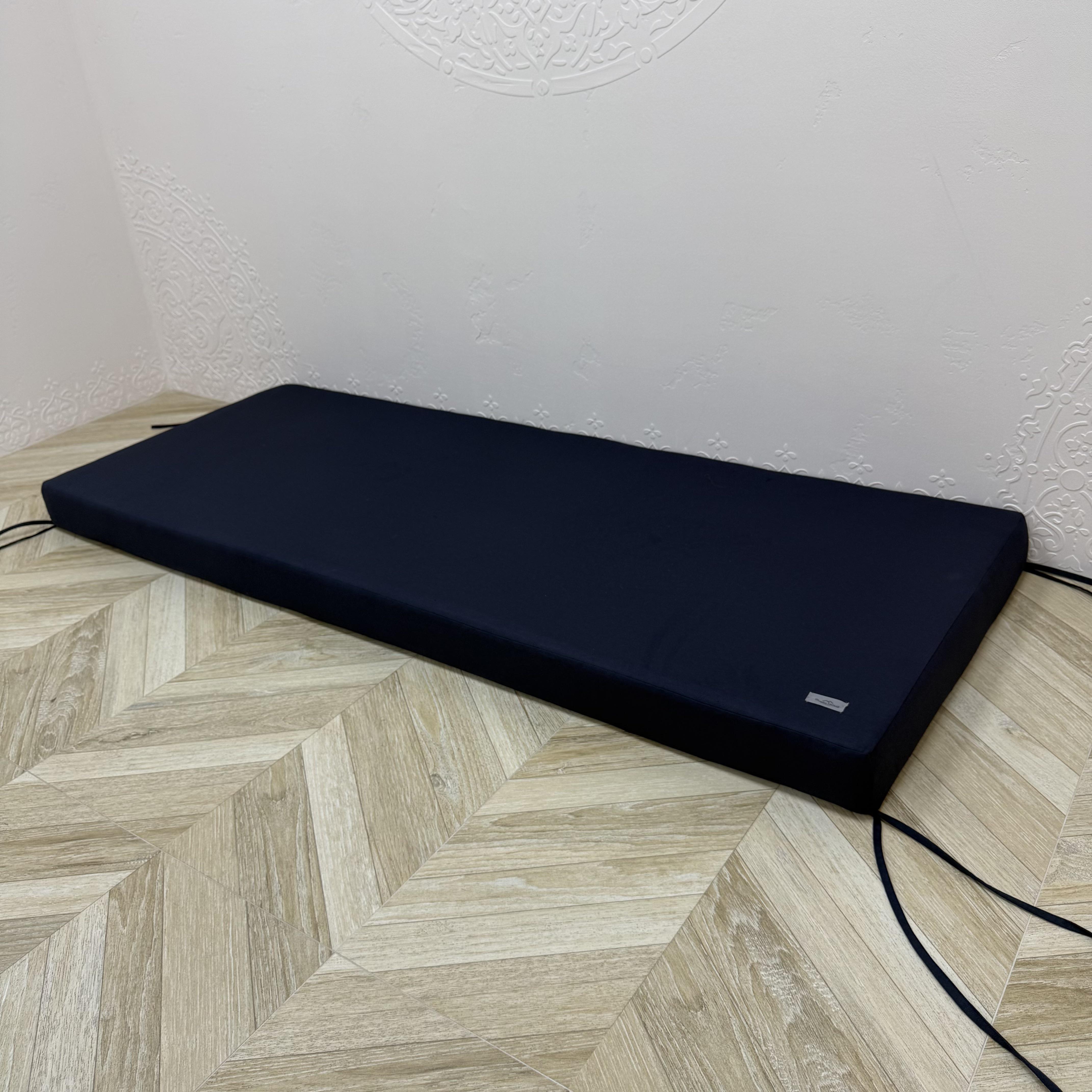 Матрас Comfort Home на подоконник/каркасы/поддоны/садовая мебель 120х40х10 см Blue