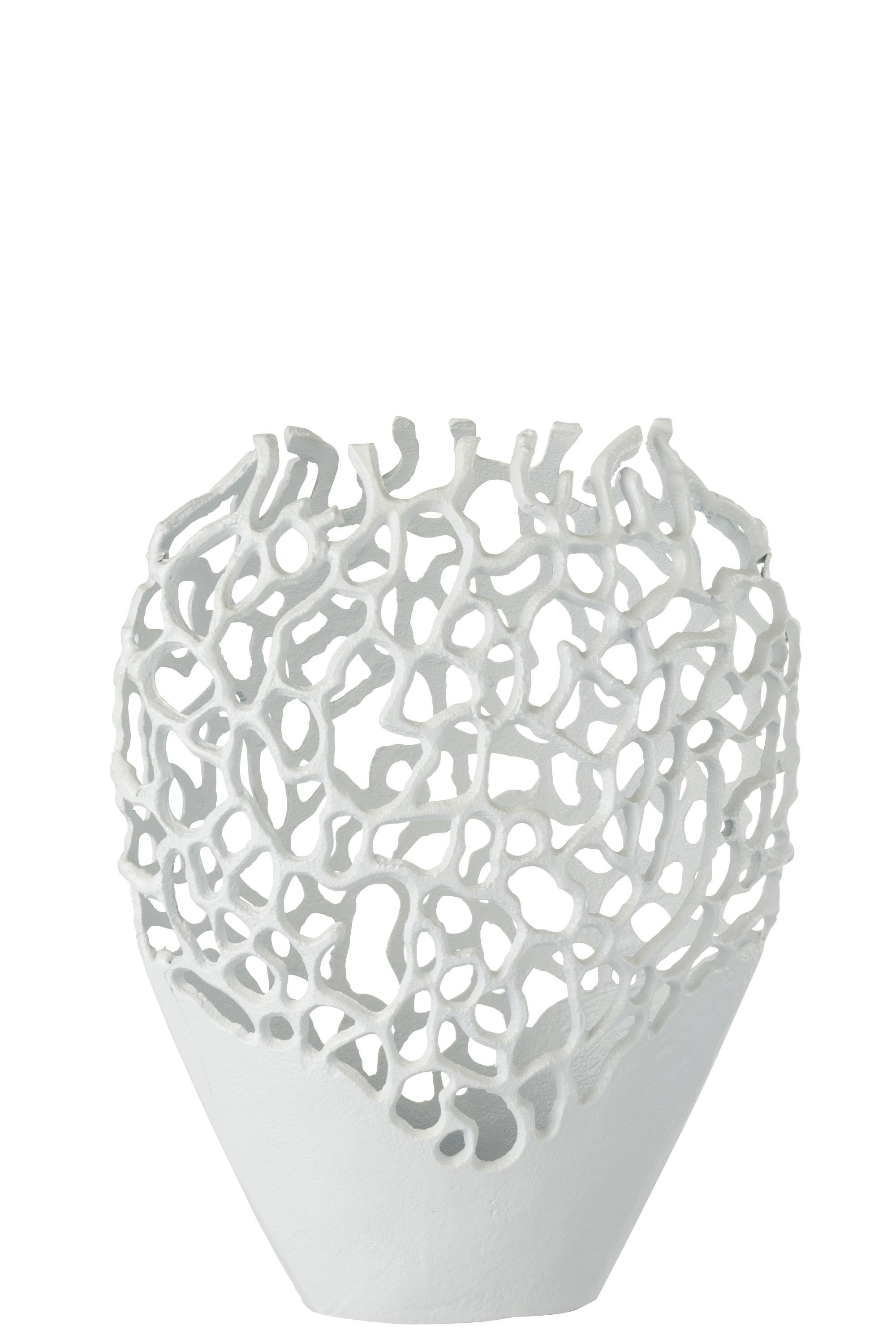 Ваза-коралл J-LINE металлическая 36 см Белый (1242) Ваза-коралл J-LINE металлическая 36 см Белый (1242)