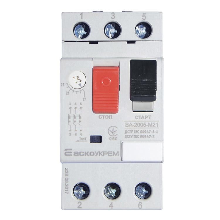 Автомат защиты двигателя АСКО-УКРЕМ ВА-2005 М21 17-23А (2348879136)