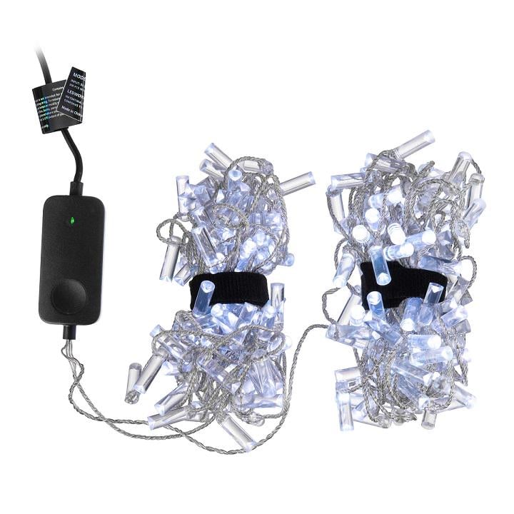 Гірлянда світлодіодна Twinkly Strings Candle RGB Smart 200 ламп USB-C з прозорим кабелем 12 м (TWKC2)