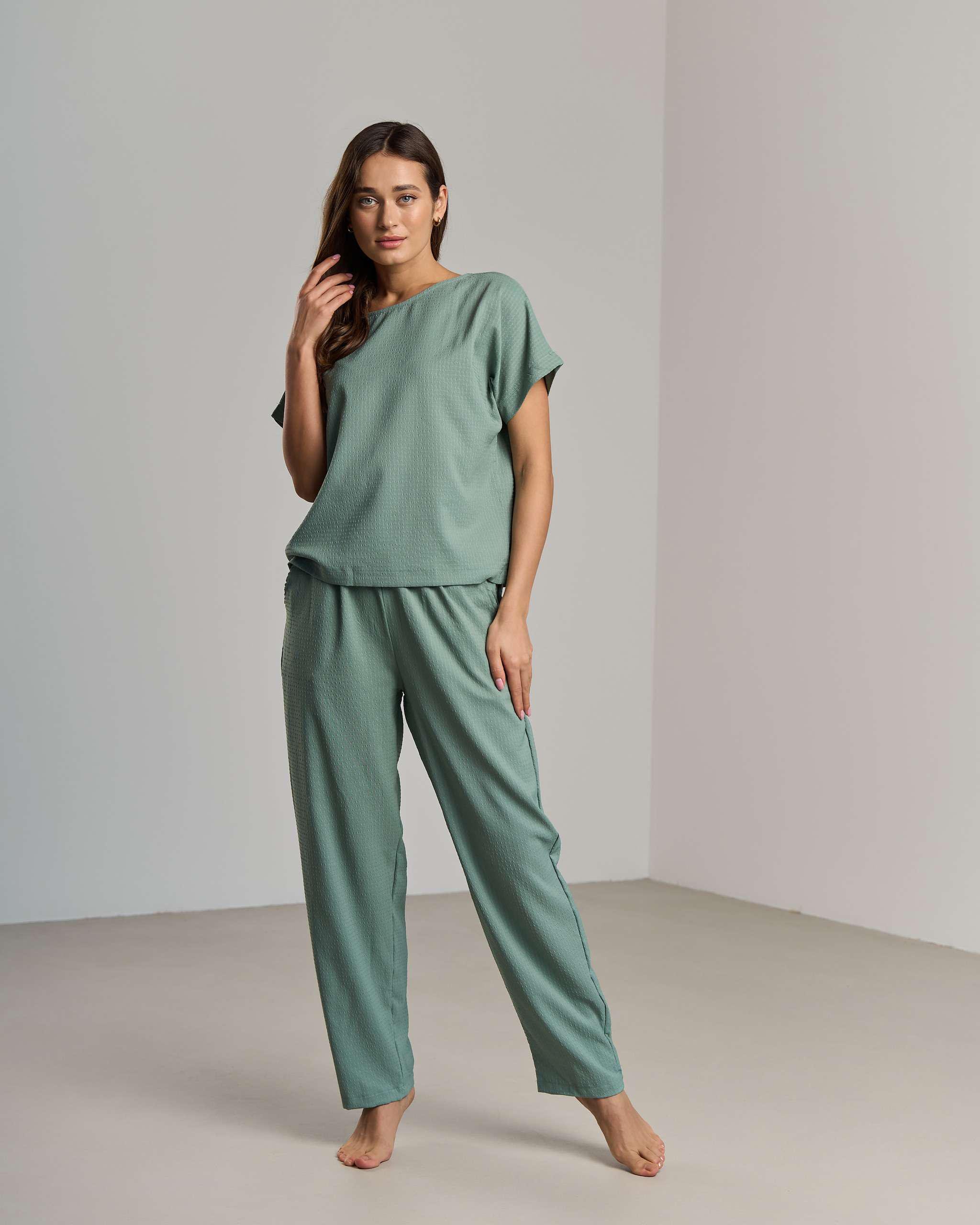 Пижама женская с брюками S (92204)