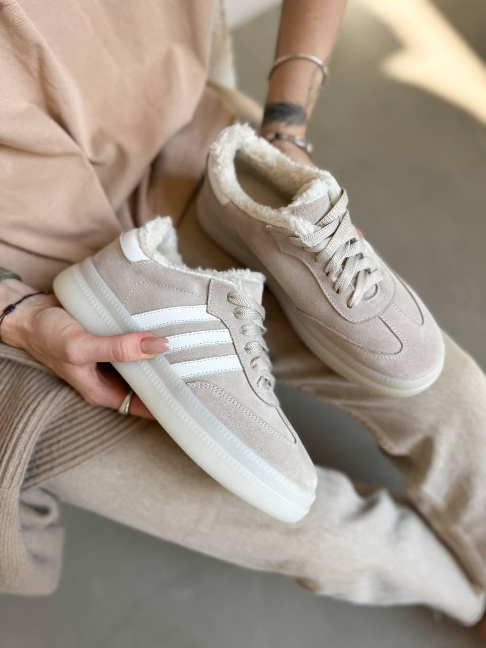 Кеди жіночі на хутрі Maya Shoes р. 39 Бежевий (3021/1) - фото 4 Кеди жіночі на хутрі Maya Shoes р. 39 Бежевий (3021/1) - фото 4