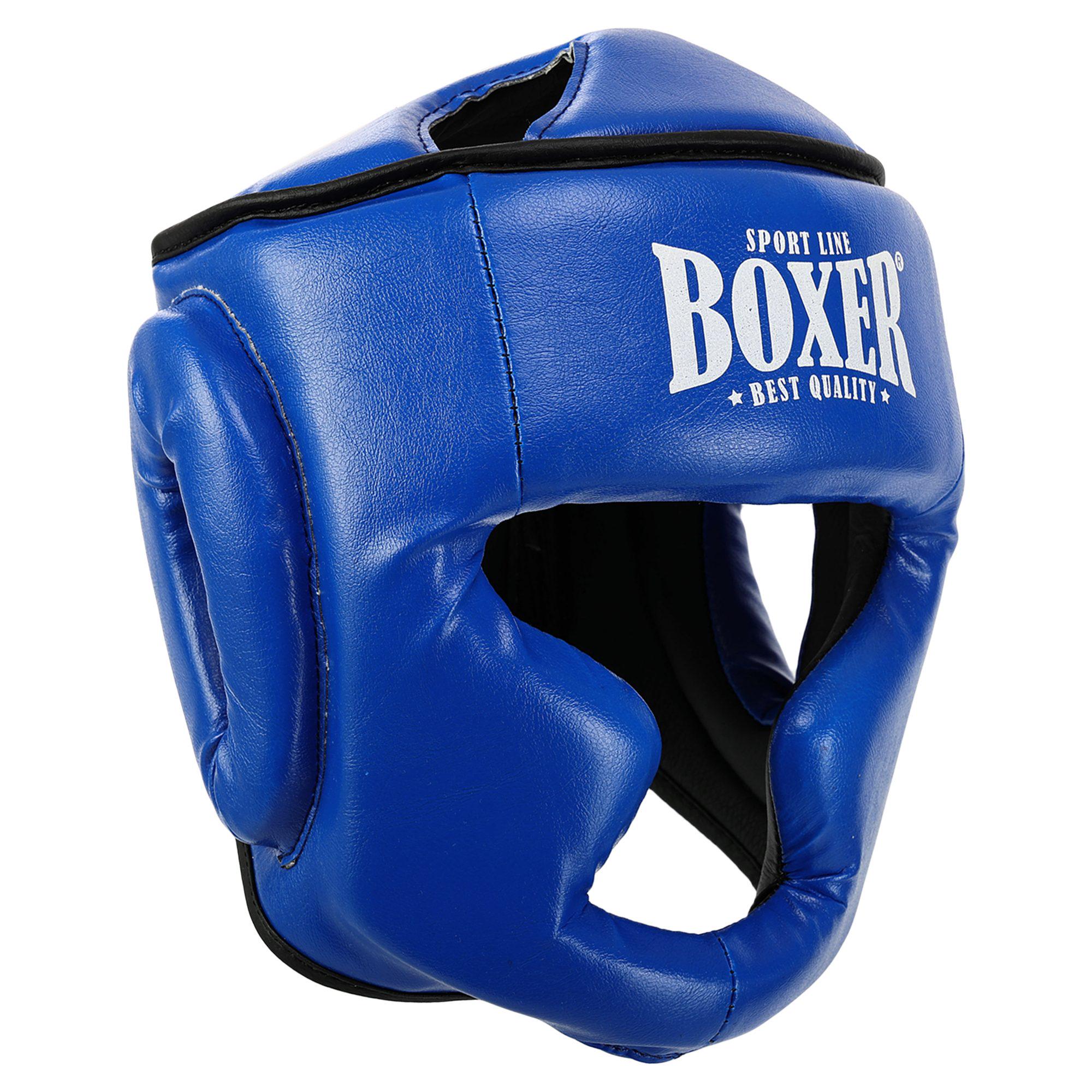 Шлем боксерский с полной защитой BOXER NEW 2036-N Синий (2036-N_Синий_M)
