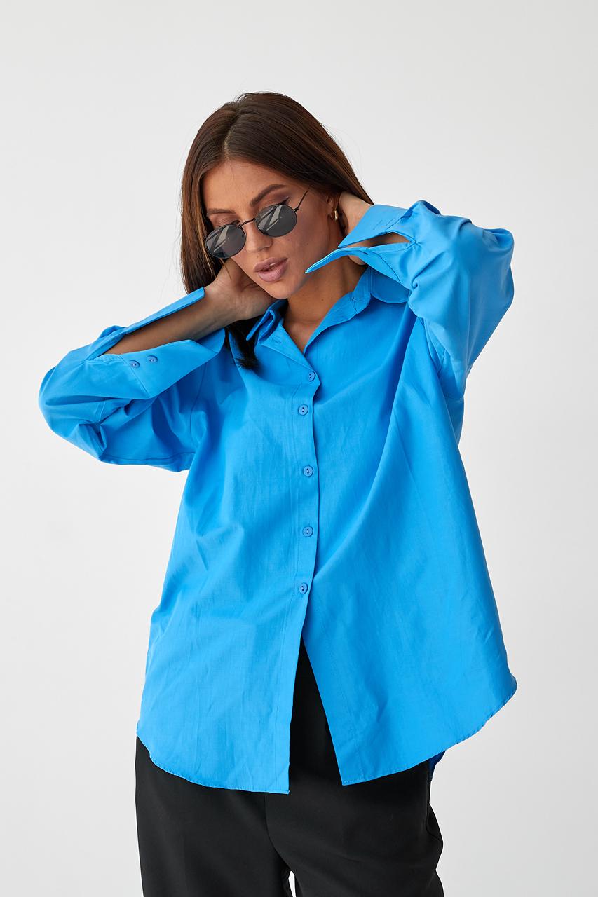 Рубашка женская L Джинсовый (9498784) Рубашка женская L Джинсовый (9498784)