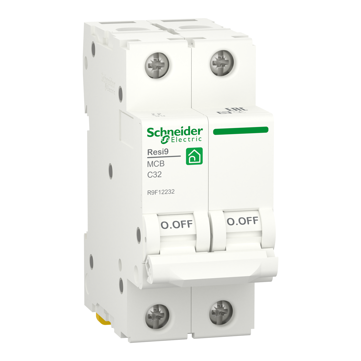 Автоматичний вимикач Schneider Electric R9F12232 RESI9 32 А 2P крива С 6кА - фото 1