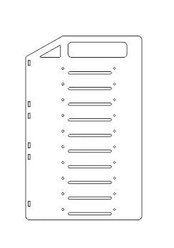 Кошик-стійка на 10 жорстких дисків HDD 3.5 Прозорий - фото 4