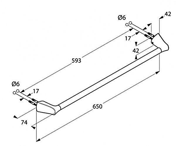 Тримач для рушника KLUDI AMBIENTA 5398005 - фото 2