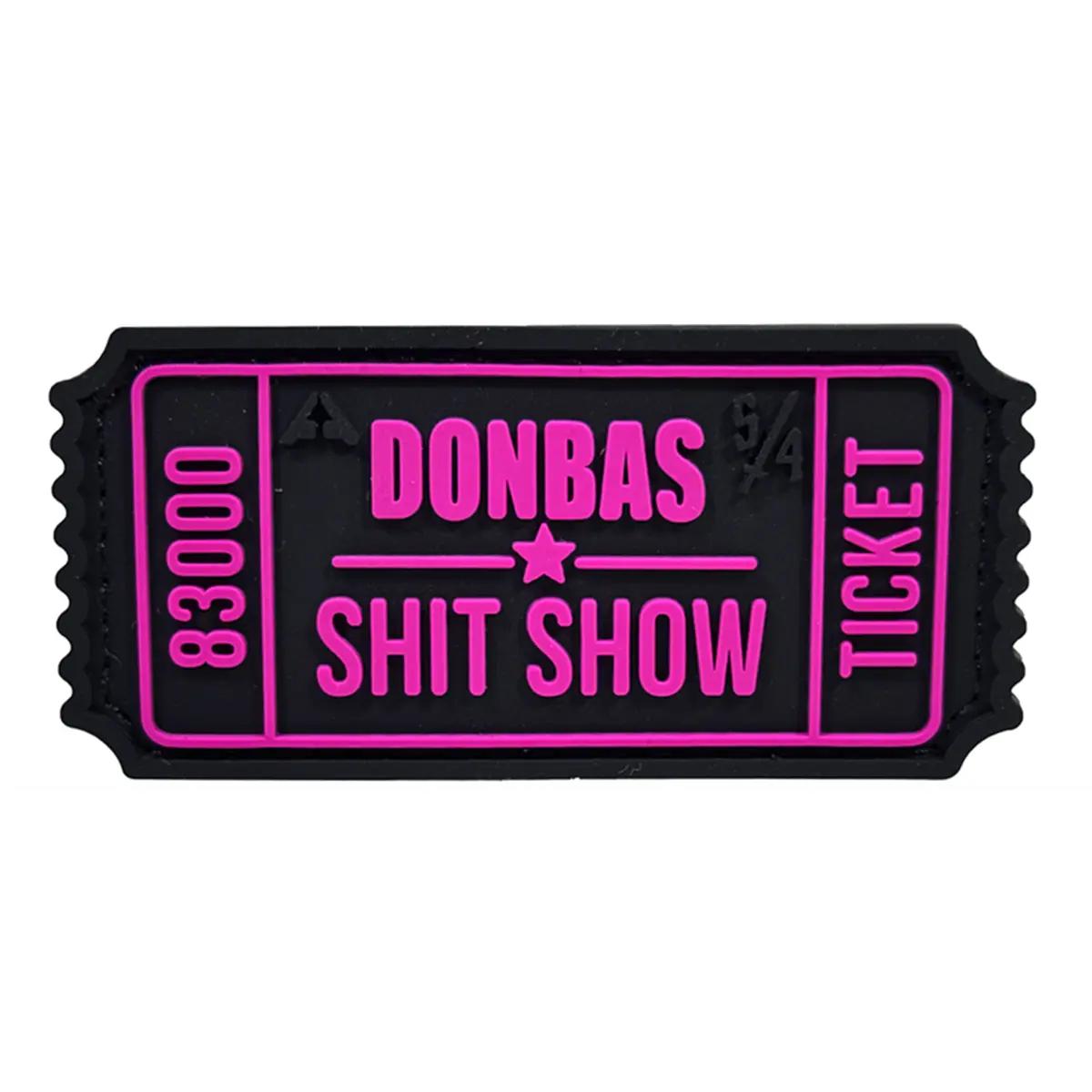 Патч Ticket Donbas Черно-розовый (PATCH-055) - фото 2