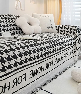 Плед-покрывало на кровать/диван C00435-4 180х130 см Черный - фото 2 Плед-покрывало на кровать/диван C00435-4 180х130 см Черный - фото 2