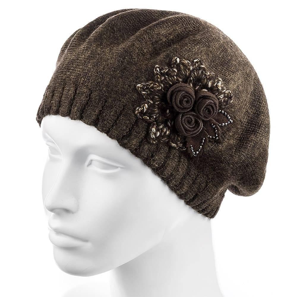 Берет женский Atrics WH684 р. 56-59 Коричневый (1716188788)