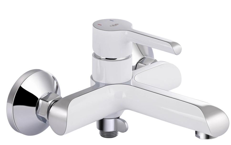 Смеситель для ванны Qtap Grand с душевым гарнитуром QTGRAWCR006 Chrome/White (18065787)