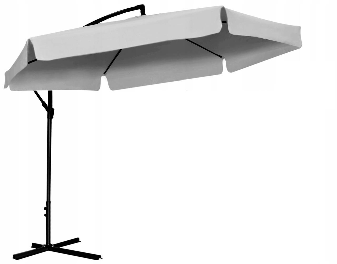Садова парасоля GardenLine з чохлом 3,5 м Сірий (GAO5316)