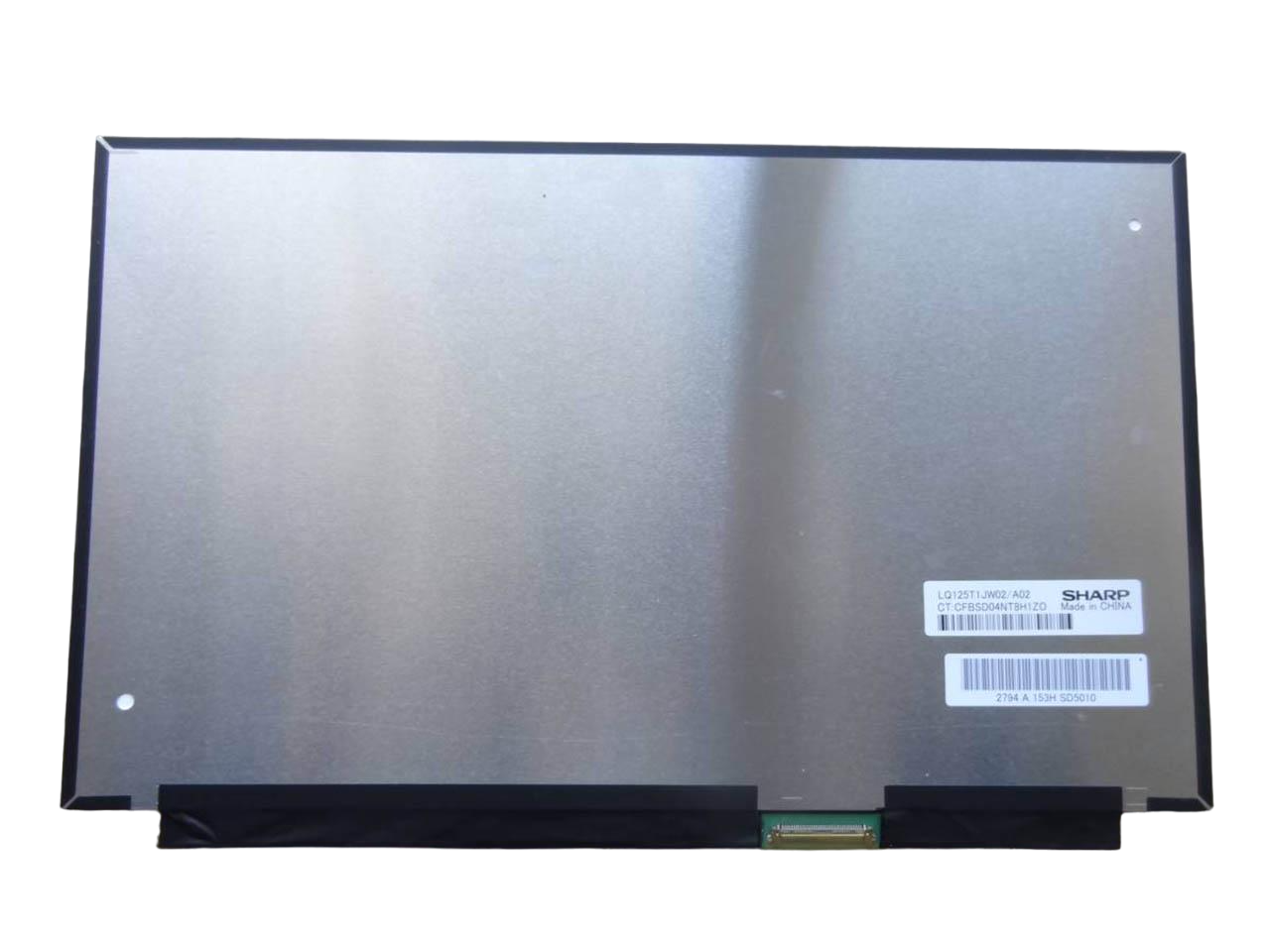 Матриця для ноутбука LQ125T1JW02 12,5" 2560х1440 WQXGA/Quad HD 1440p 16:9 роз'єм eDP 40 pin справа внизу (45780)