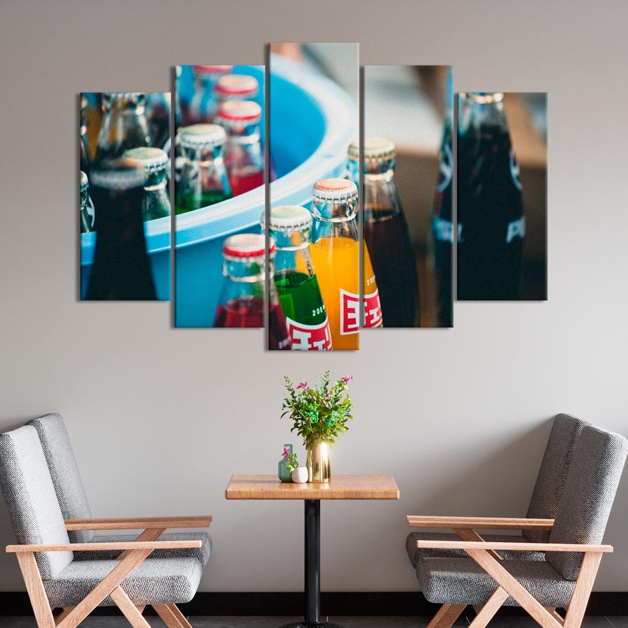 Настенний декор Газированные напитки с разнообразными вкусами 187x119 см (A402-5)