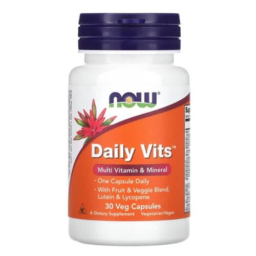 Универсальные витамины NOW Daily Vits 30 veg capsules (NOW-03775)