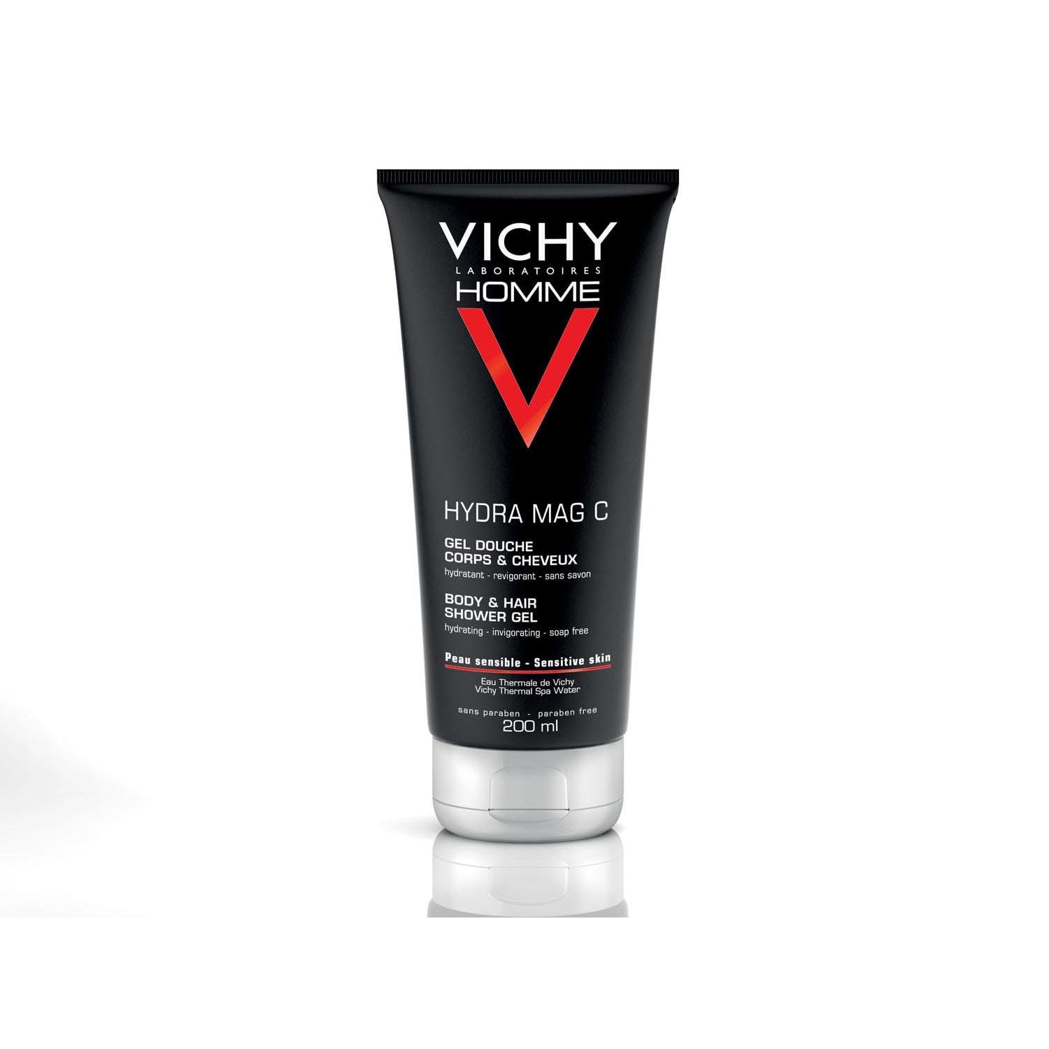 Гель для душа и волос Vichy Homme Hydra Mag C Gel Douche для мужчин тонизирующий (1728387883)