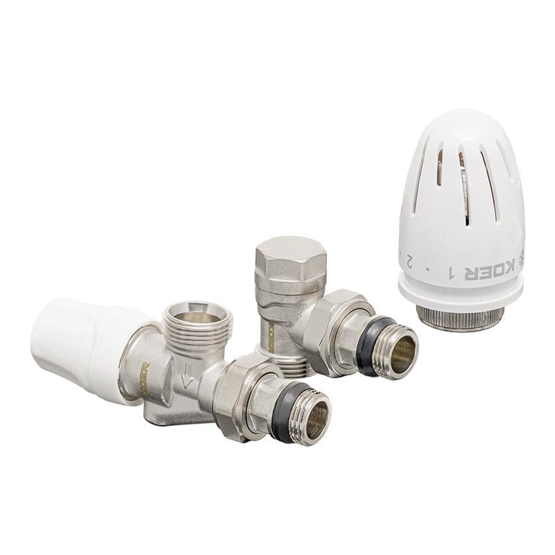 Термокомплект для радиатора осевой KOER SET-16 1/2"x3/4" (KR3179)