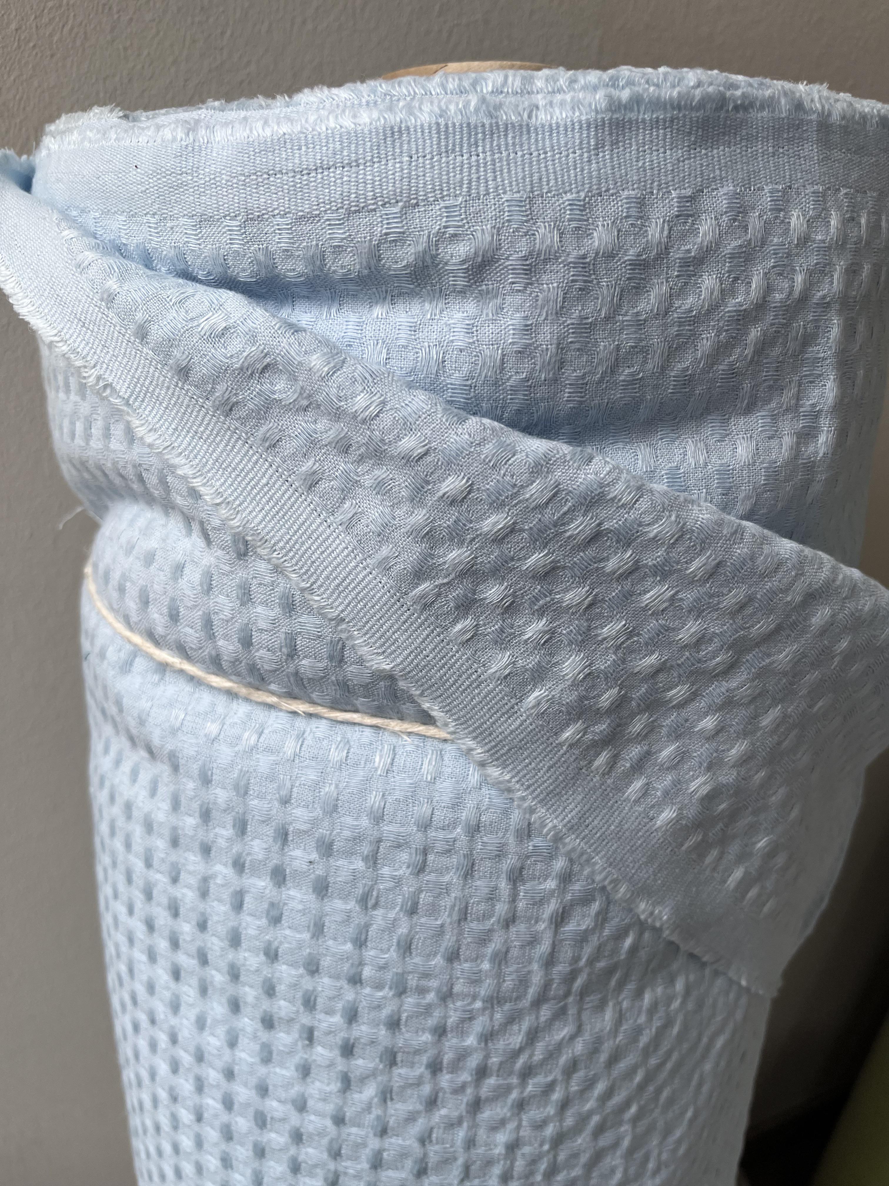 Тканина Linen Plus CRASH EFFECT 54% льон 46% бавовна 200 см Світло-блакитний (415-552MZ) - фото 7