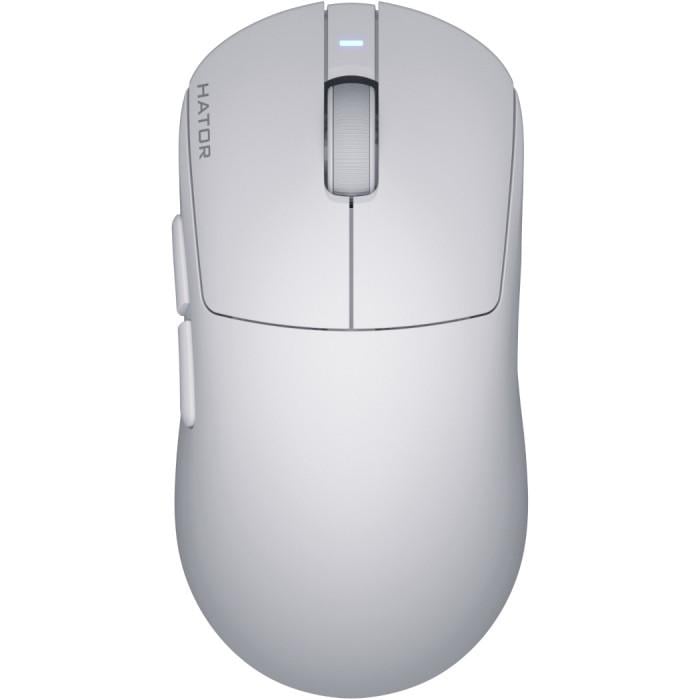 Компьютерная мышка беспроводная игровая Hator Quasar 3S Ultima 8K Wireless PixArt PAW3950 Bluetooth 2,4 ГГц USB-A White (HTM661)