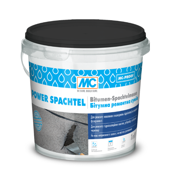 Битумная ремонтная смесь MC-Bauchemie Power Spachtel 5 л
