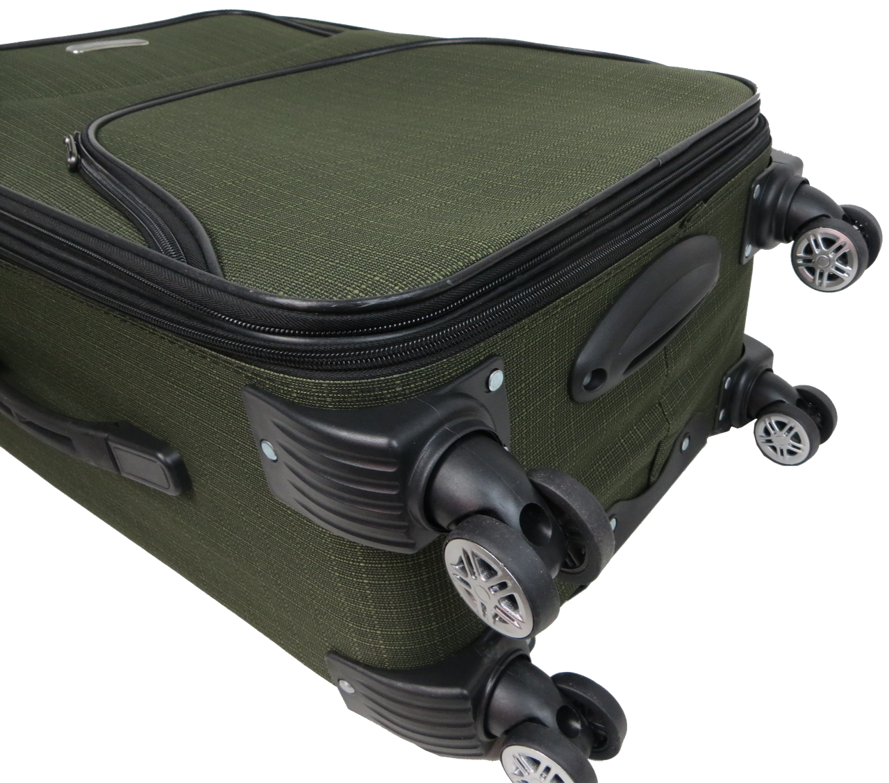 Валіза велика текстильна Gedox GD Polo на колесах 67 л Хакі - фото 6