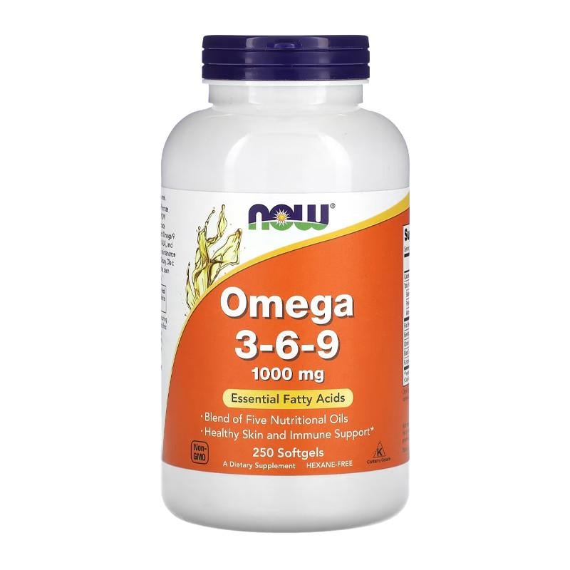 Омега жирные кислоты NOW Omega 3-6-9 250 капс. (04557-01)