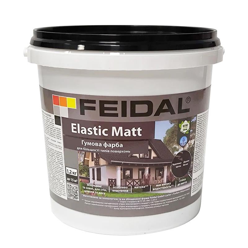 Фарба гумова Feidal Elastic Matt 1,2 кг Безбарвний матовий - фото 1 Фарба гумова Feidal Elastic Matt 1,2 кг Безбарвний матовий - фото 1