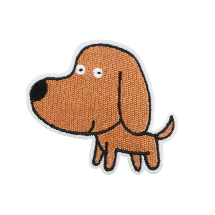 Термонаклейка на одежду для ремонта и декора Собачка Коричнева (30761422)