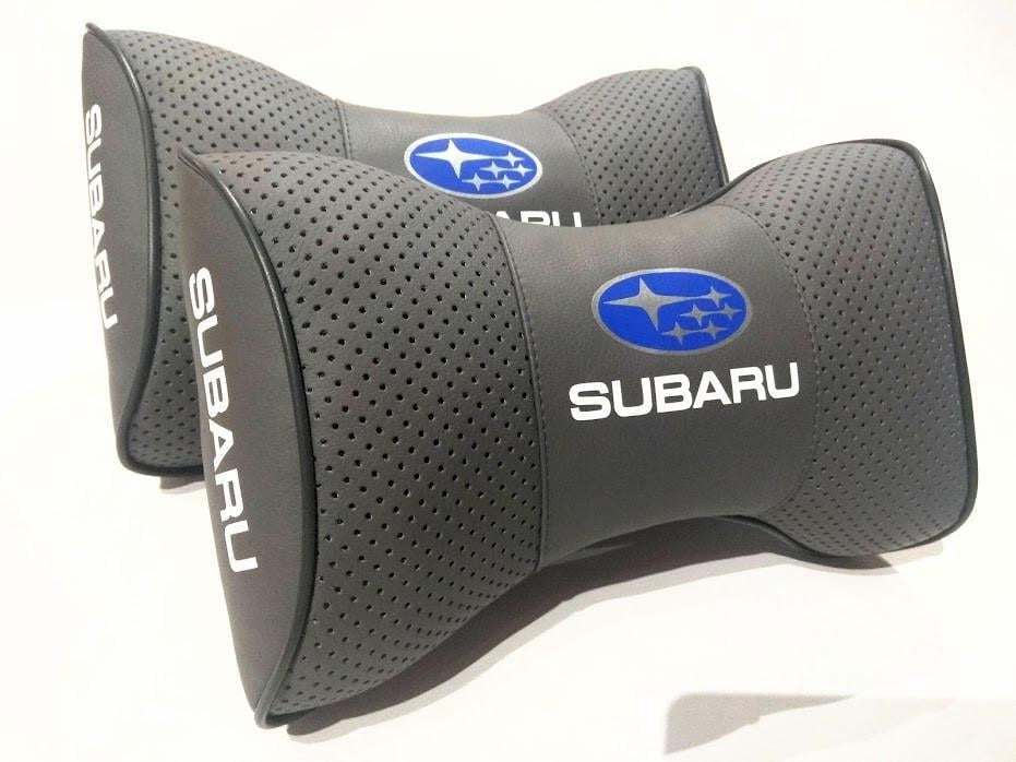 Подушка на подголовник авто Subaru 2 шт. (00477)
