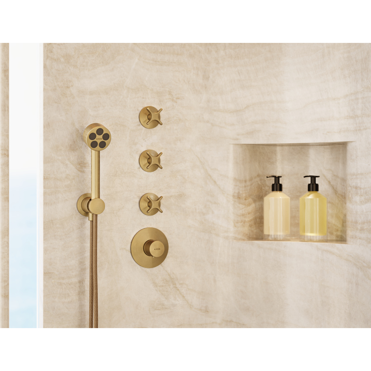 Лейка для душа Axor One 48651140 пластик Бронзовый (ANT-93108) - фото 2