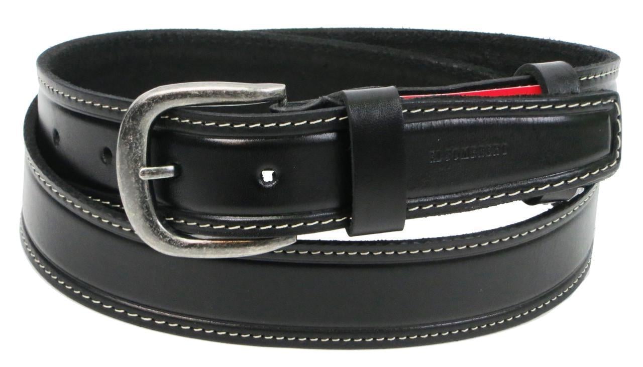 Ремень мужской Skipper 1299-38 под джинсы натуральная кожа 3,8 см Черный