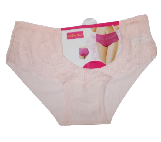 Жіночі трусики з мереживом Xi Fan Xiu 3214 безшовні L-XL Пудровий (1640862198)