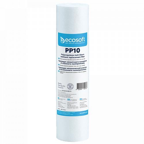 Картридж механический Ecosoft SlimLine 10" 2,5"х10" 64х254 мм (CPV251010ECO) Картридж механический Ecosoft SlimLine 10" 2,5"х10" 64х254 мм (CPV251010ECO)