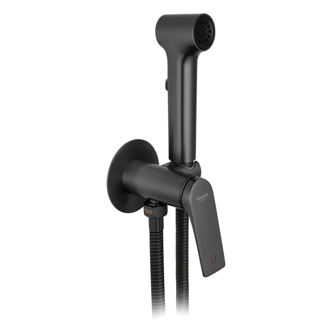 Гигиенический душ Kroner KRP Graz GRP082 однорычажный Графит матовый (CV035506)
