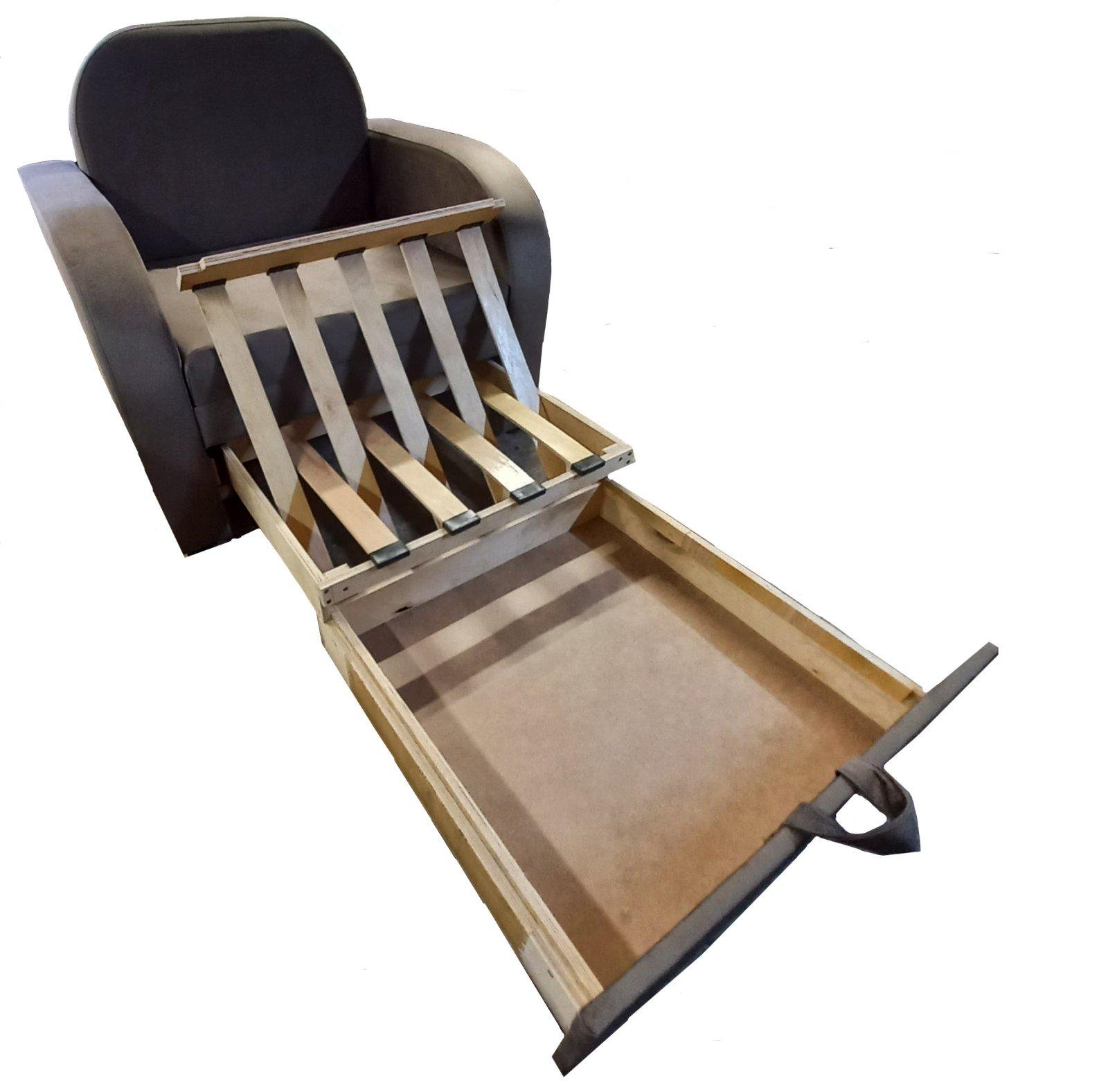 Кресло-кровать раскладное Alex Mebel Релакс Зеленый - фото 4