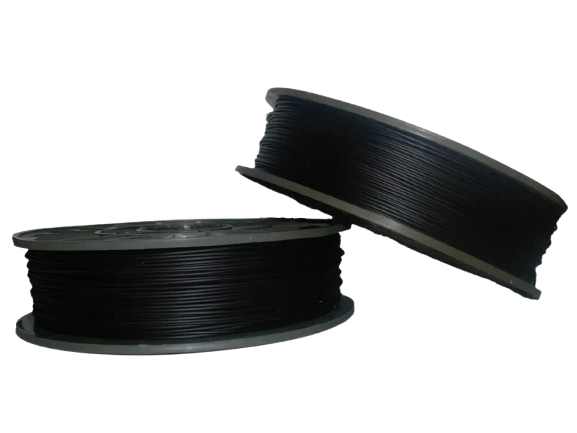 Набор 2в1 PLA филамент пластик для 3D печати Pochatok Filament 1,75 мм 0,75 кг Черный/Черный шелковый (16018)