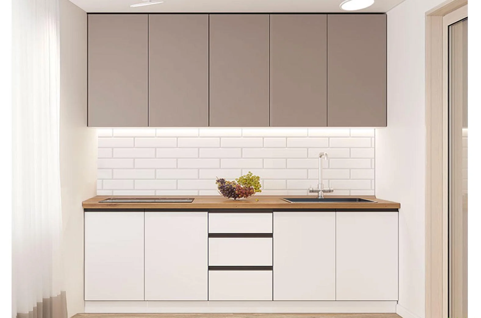 Кухня модульная Sophie Белый/Серый (000-001-1002)