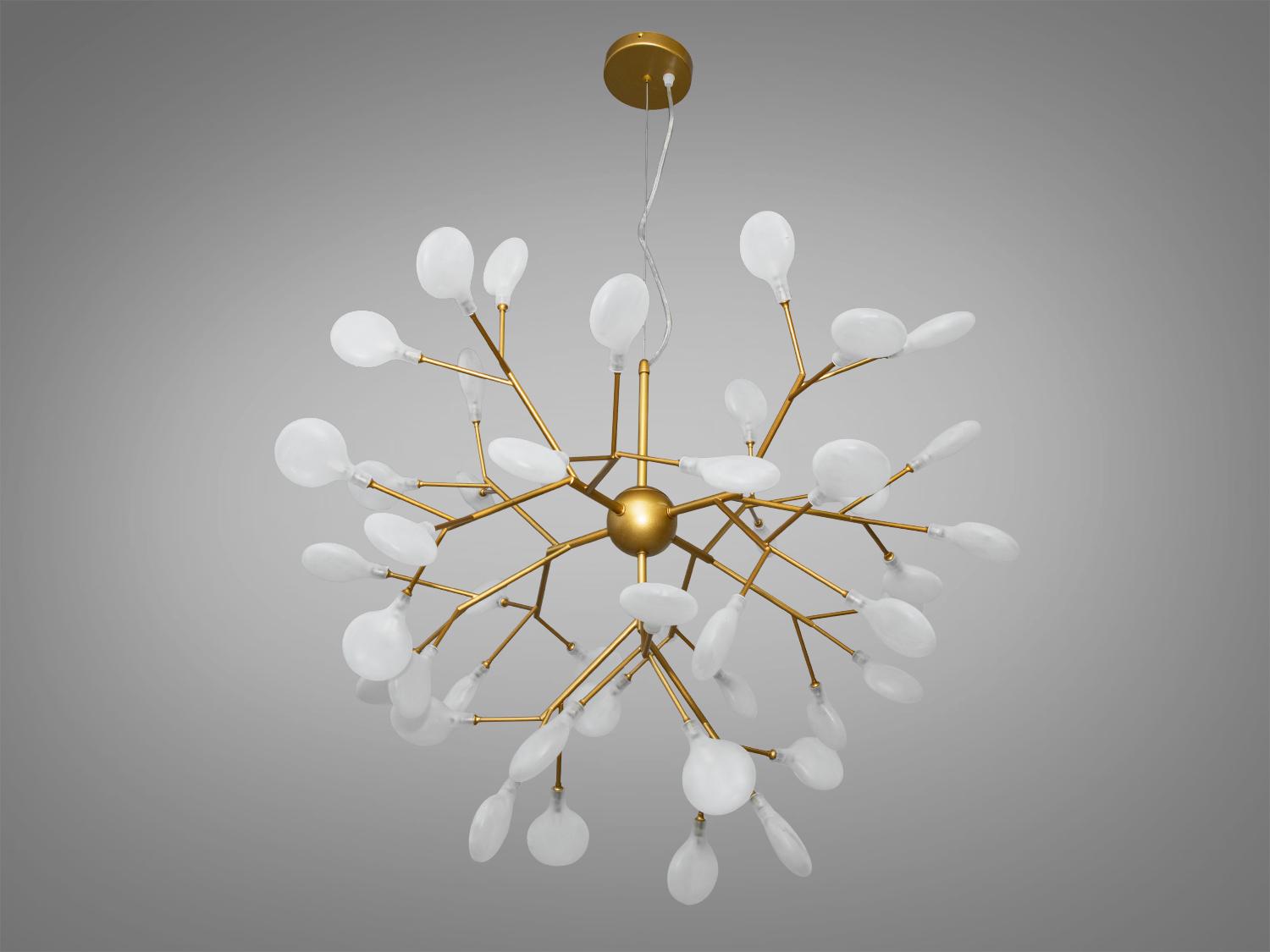 Люстра подвесная Светлячок 45 ламп Золотой сатин (887-45A GD) - фото 3