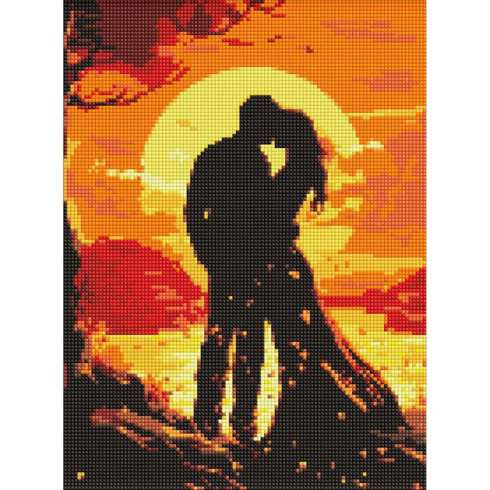 Алмазная мозаика Ideyka Романтика чувств с АВ стразами 30x40 см (AMO7987)