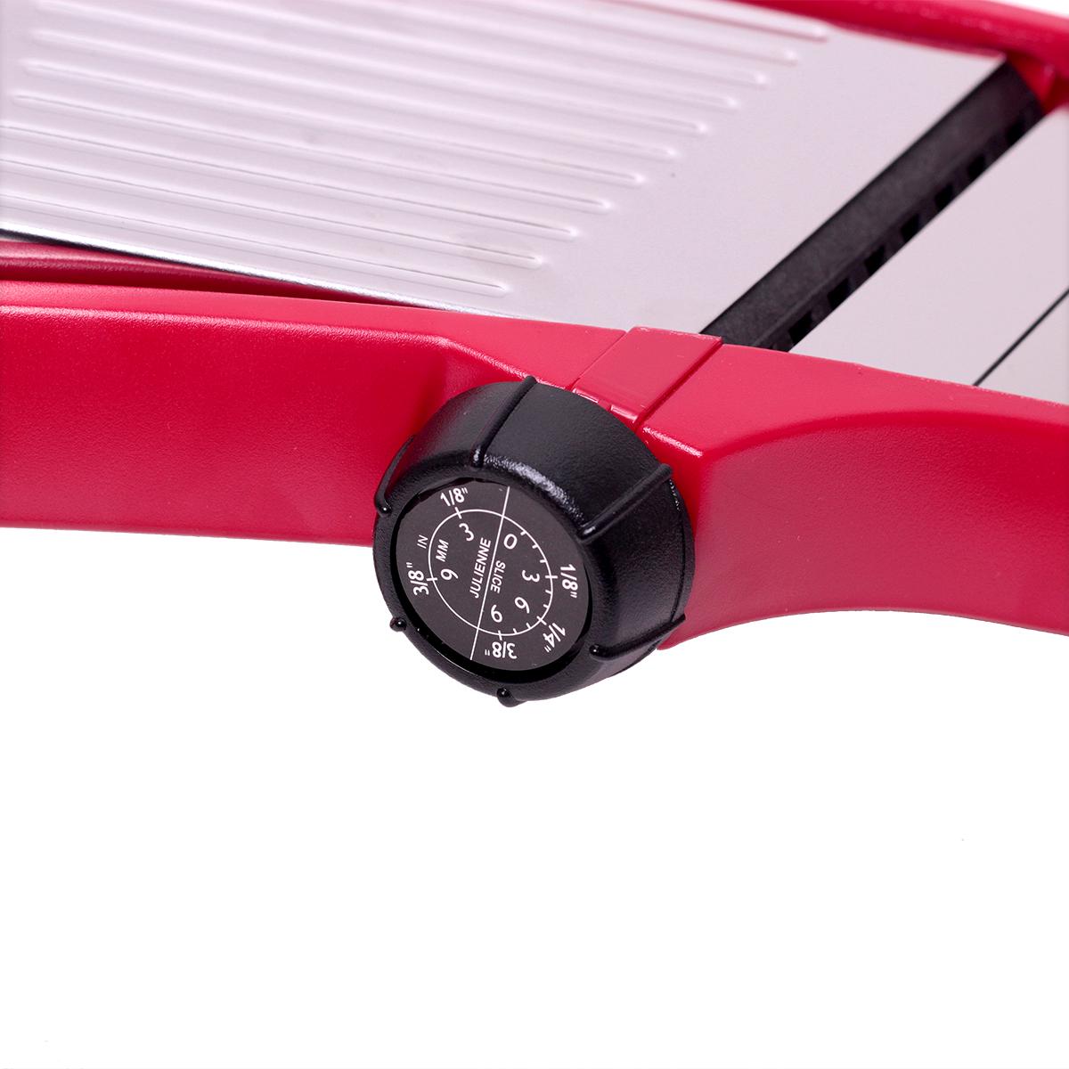 Шинківка-овочерізка Kamille металева 38х17х13 см Червоний (10084) - фото 3 Шинківка-овочерізка Kamille металева 38х17х13 см Червоний (10084) - фото 3