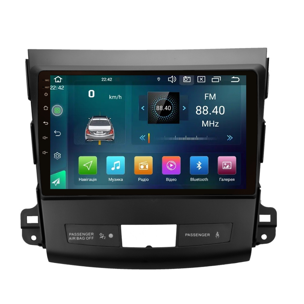 Магнитола штатная CYCLONE C9 CPL GSM Carplay 2/32 GB 4G для Mitsubishi Outlander XL 2006-2012 г. (AR-81404)
