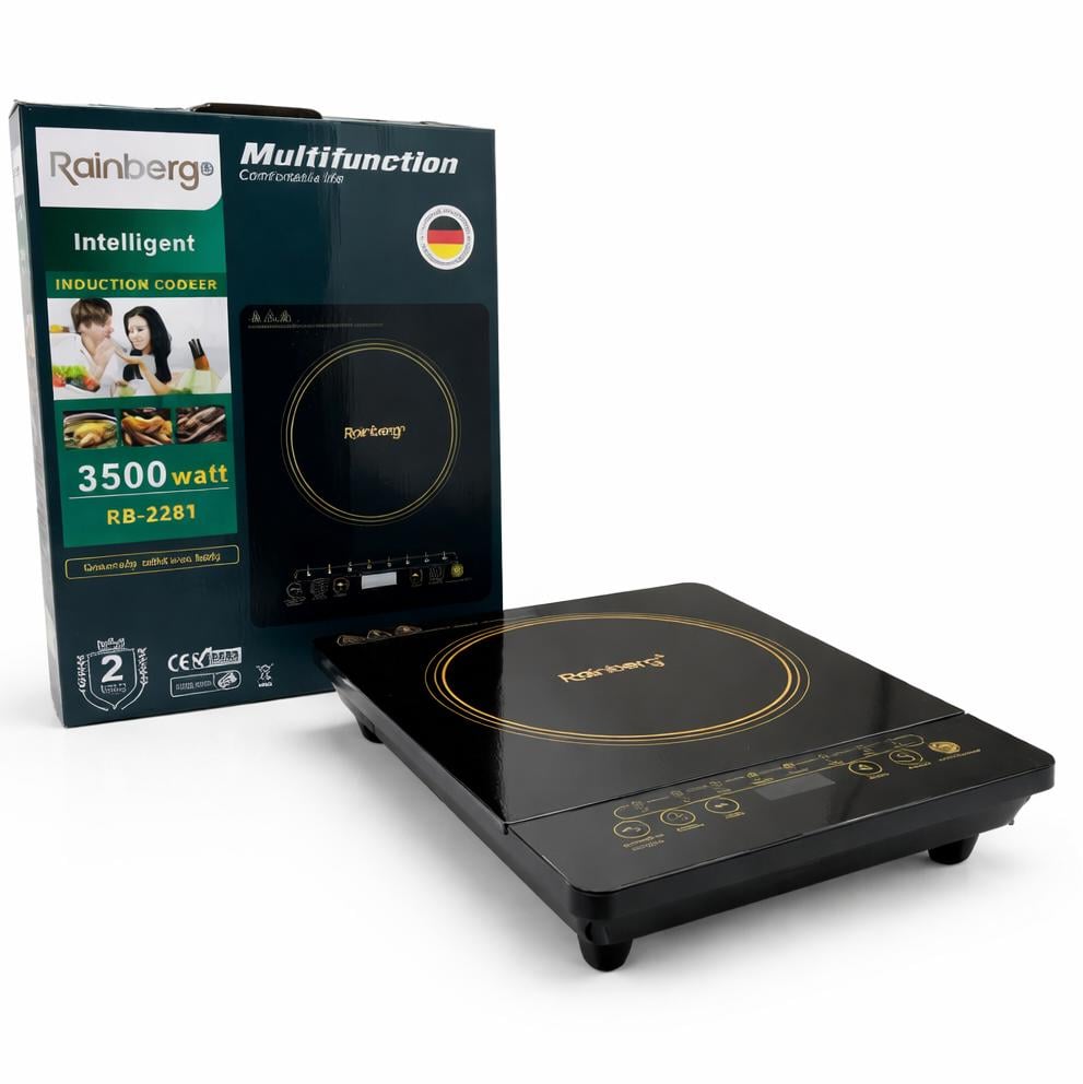 Індукційна плита на 1 конфорку Rainberg RB-2279 3500 Вт LED-дисплей