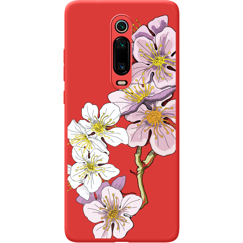 Чехол BoxFace Xiaomi Mi 9T / Mi 9T Pro Cherry Blossom Красный силикон (37376-cc4-43048)