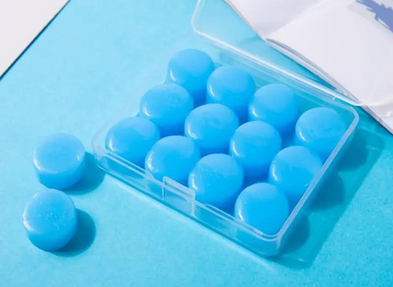 Беруши силиконовые многоразовые для сна/для плавания/от шума/храпа 12 шт. в кейсе Синий (2743174628) - фото 9 Беруши силиконовые многоразовые для сна/для плавания/от шума/храпа 12 шт. в кейсе Синий (2743174628) - фото 9