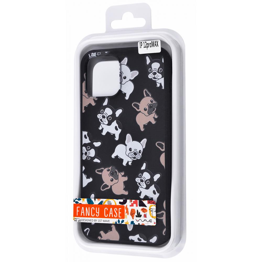 Чехол для Apple Iphone 12 Pro Max собачки черный (27285-42ed2)