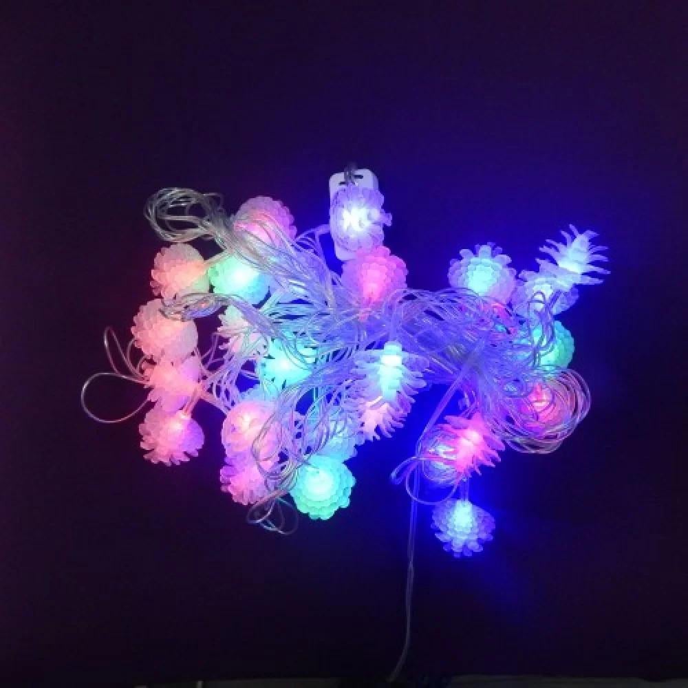 Гирлянда Шишка-роза LED 28 Разноцветный (1-43)